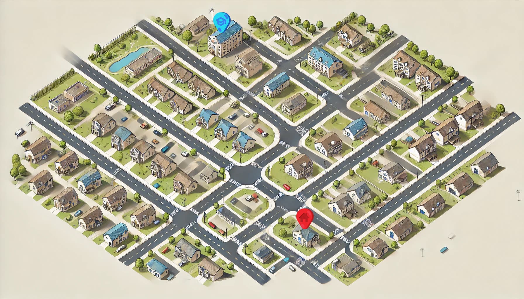 map for distance vs discpalcement